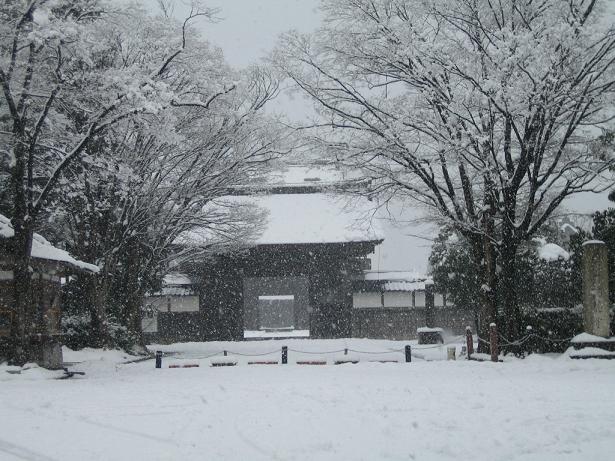 雪模様の瑞龍寺